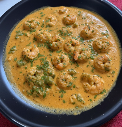 Camarones en Crema Chipotle (Shrimp in Chipotle Cream)