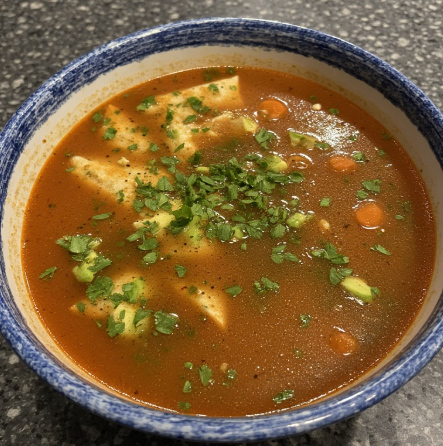 Sopa de Tortilla Vegana