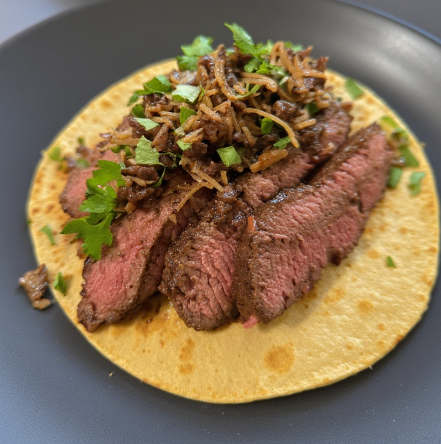 Taco de Foie Gras con Mole