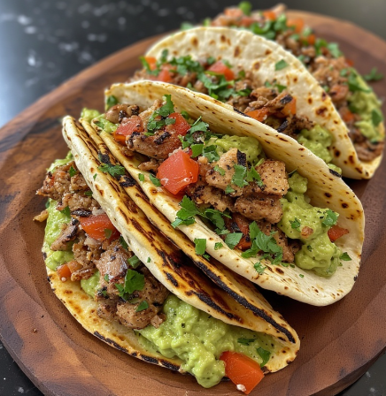 Taco de Chapulines con Foie Gras
