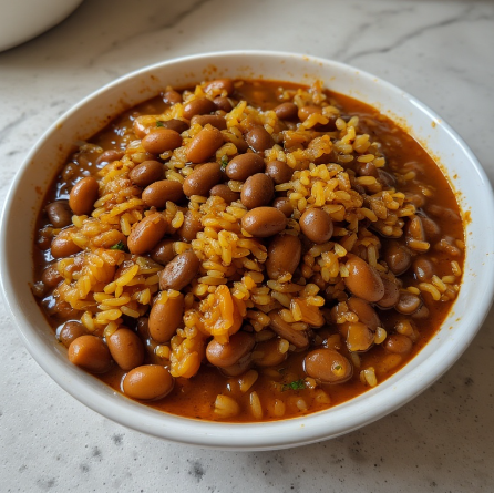 Waakye (Ghana - rice & beans)