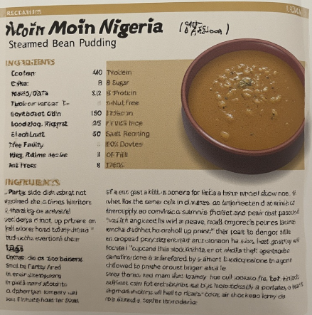 Moin Moin (Nigeria - steamed bean pudding)