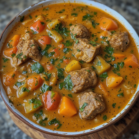Chorba Frik (Algeria - green wheat soup)