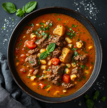 Libyan Sharba (Libya - lamb soup)