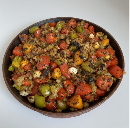 Slata Mechouia (Tunisia - grilled salad)