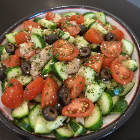 Tunisian Salad (Slata Tounsiya)