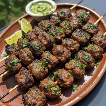 Kafta Meshwiya (Tunisia - grilled kafta)