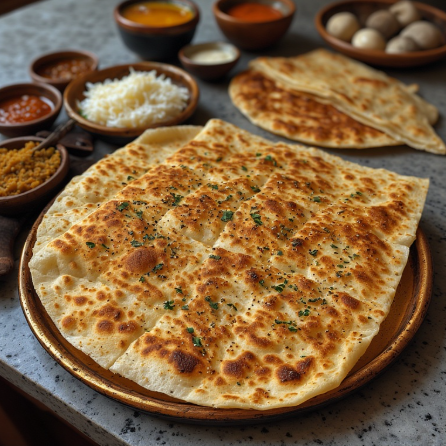 Msemen (Morocco - square flaky flatbread)