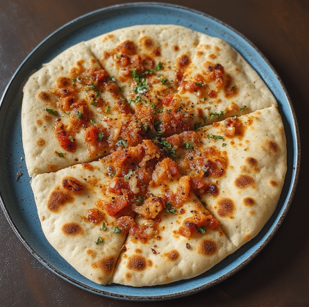 Mhadjeb (Algeria - stuffed flatbread)