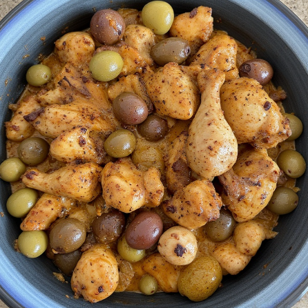 Tajine Zitoune (Algeria - chicken with olives)