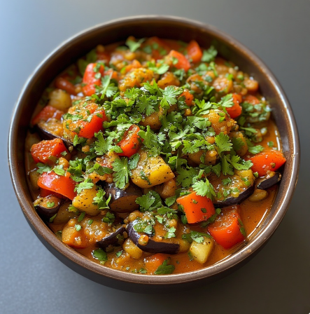 Zaalouk (Morocco - eggplant salad)