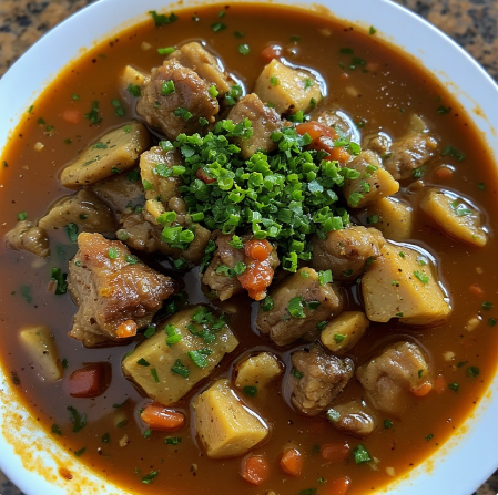 Owofibo Soup (Nigeria - Urhobo palm oil soup)