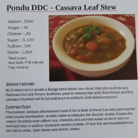Pondu (DRC - cassava leaf stew)