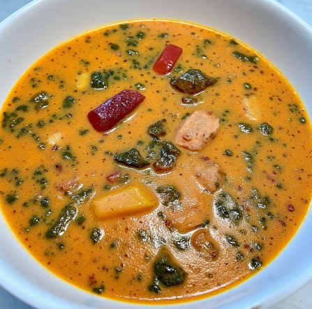 Mbanga Soup (Cameroon - palm nut soup)