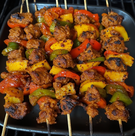 Brochettes de Soja (Cameroon - soy skewers)