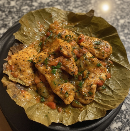 Maboké (Central African Republic - fish in banana leaf)
