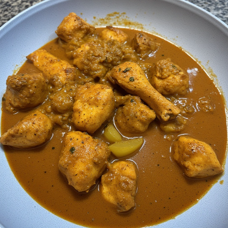 Moambe Chicken (DRC/Congo - palm nut stew)