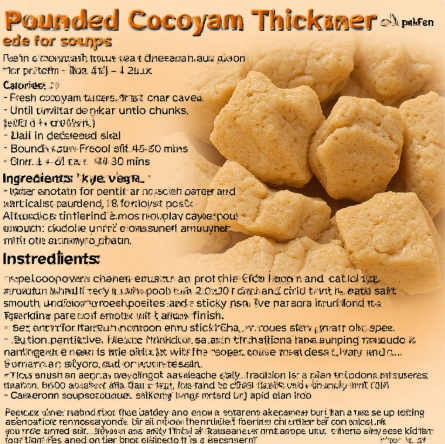 Pounded Cocoyam Thickener (Cameroon - ede for soups)