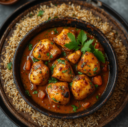 Nyembwe (Gabon - palm nut chicken)
