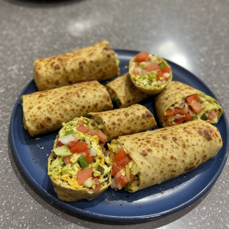 Rolex (Uganda - chapati egg roll)