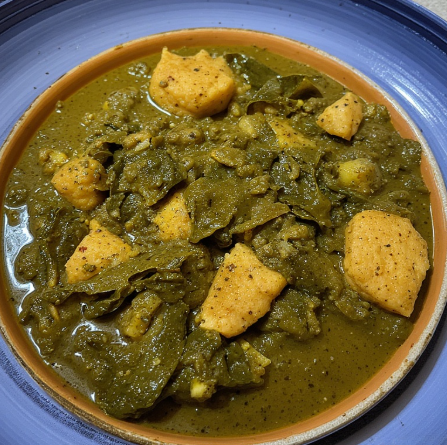 Isombe (Rwanda/Burundi - cassava leaf stew)