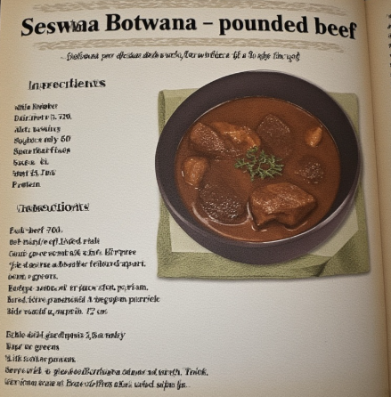 Seswaa (Botswana - pounded beef)