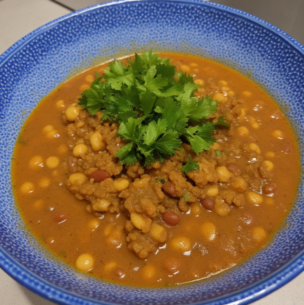 Samp and Beans (South Africa - slow-cooked maize & beans)