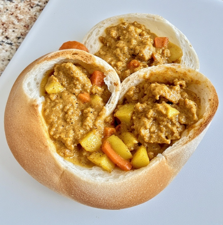 Bunny Chow (South Africa - Durban curry in bread)