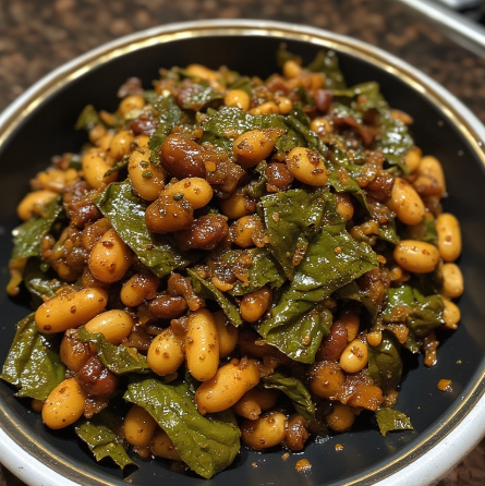 Ibiharage with Isombe (Burundi - beans & leaves combo)