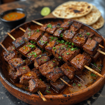 Mshikaki ya Nyama (Tanzania - marinated skewers)