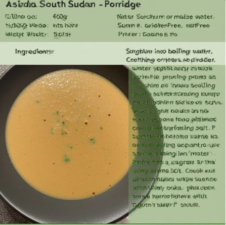 Asida (South Sudan - porridge)
