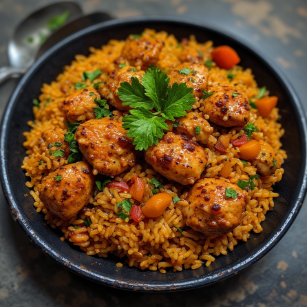 Pilau ya Kuku (Comoros - chicken pilaf)