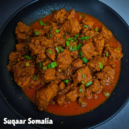 Suqaar (Somalia - stir-fried meat)