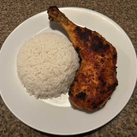 Charcoal BBQ Chicken Leg + 1 cup Rice