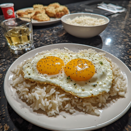 2 Eggs + 2 cups Rice