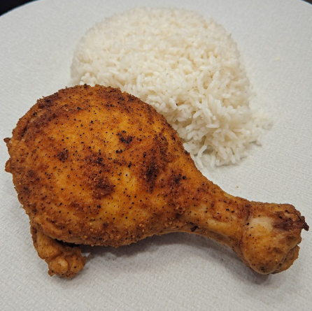 Fried Chicken Leg + 1 cup Rice