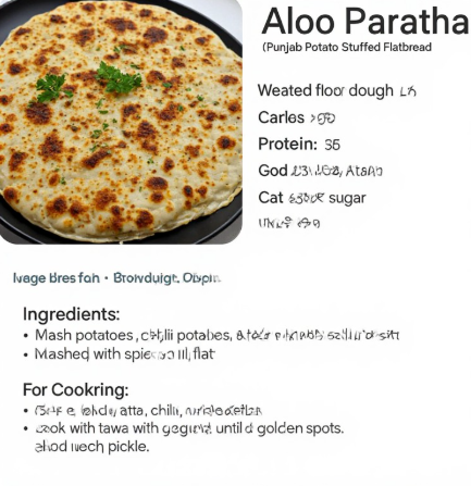 Aloo Paratha (Punjab Potato Stuffed Flatbread)