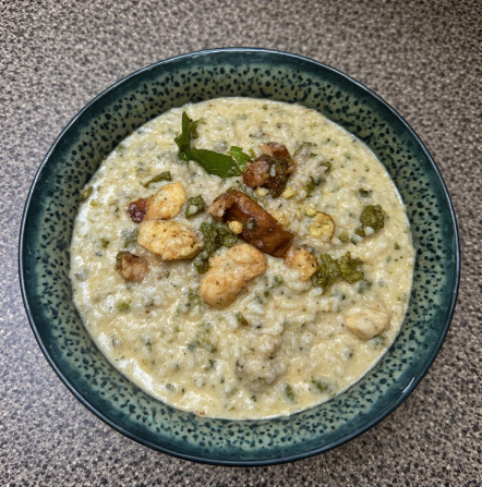 Galho (Arunachal Pradesh Rice Porridge with Greens & Meat)