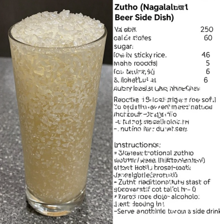 Zutho (Nagaland Rice Beer Side Dish)