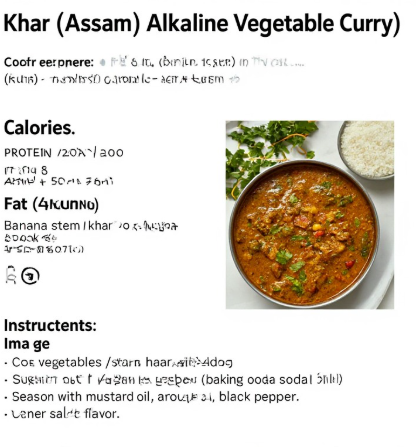 Khar (Assam Alkaline Vegetable Curry)