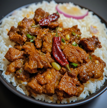 Pork with Axone (Nagaland Fermented Soybean Pork)