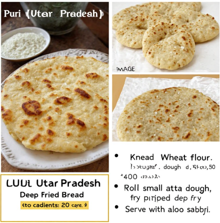 Puri (Uttar Pradesh Deep-Fried Bread)