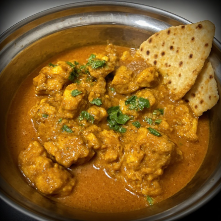 Kori Rotti (Karnataka Chicken Curry with Crispy Rice Wafers)