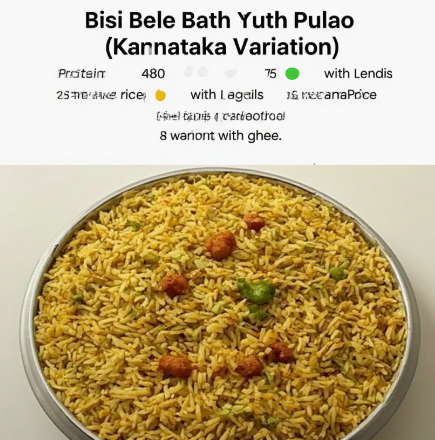 Bisi Bele Bath Pulao (Karnataka Variation)