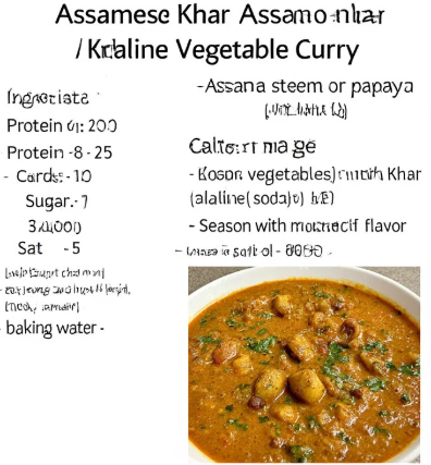 Assamese Khar (Alkaline Vegetable Curry)