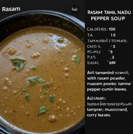 Rasam (Tamil Nadu Pepper Soup)