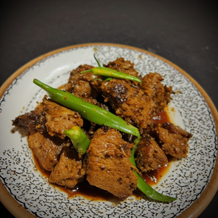 Anishi with Pork & Green Chili (Nagaland)