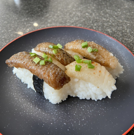 Nigiri Sushi with Aji (Horse Mackerel Nigiri)