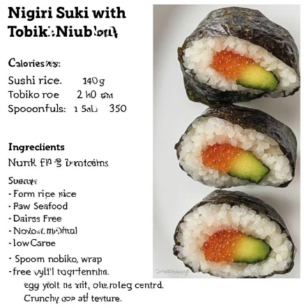 Nigiri Sushi with Tobiko (Flying Fish Roe Nigiri)