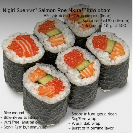 Nigiri Sushi with Ikura (Salmon Roe Nigiri)